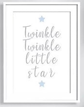Load image into Gallery viewer, Twinkle Twinkle Little Star Prints