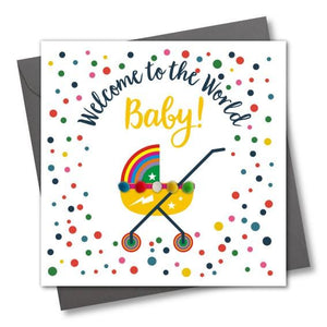 Welcome to the World Greeting Card - The Monkey Box