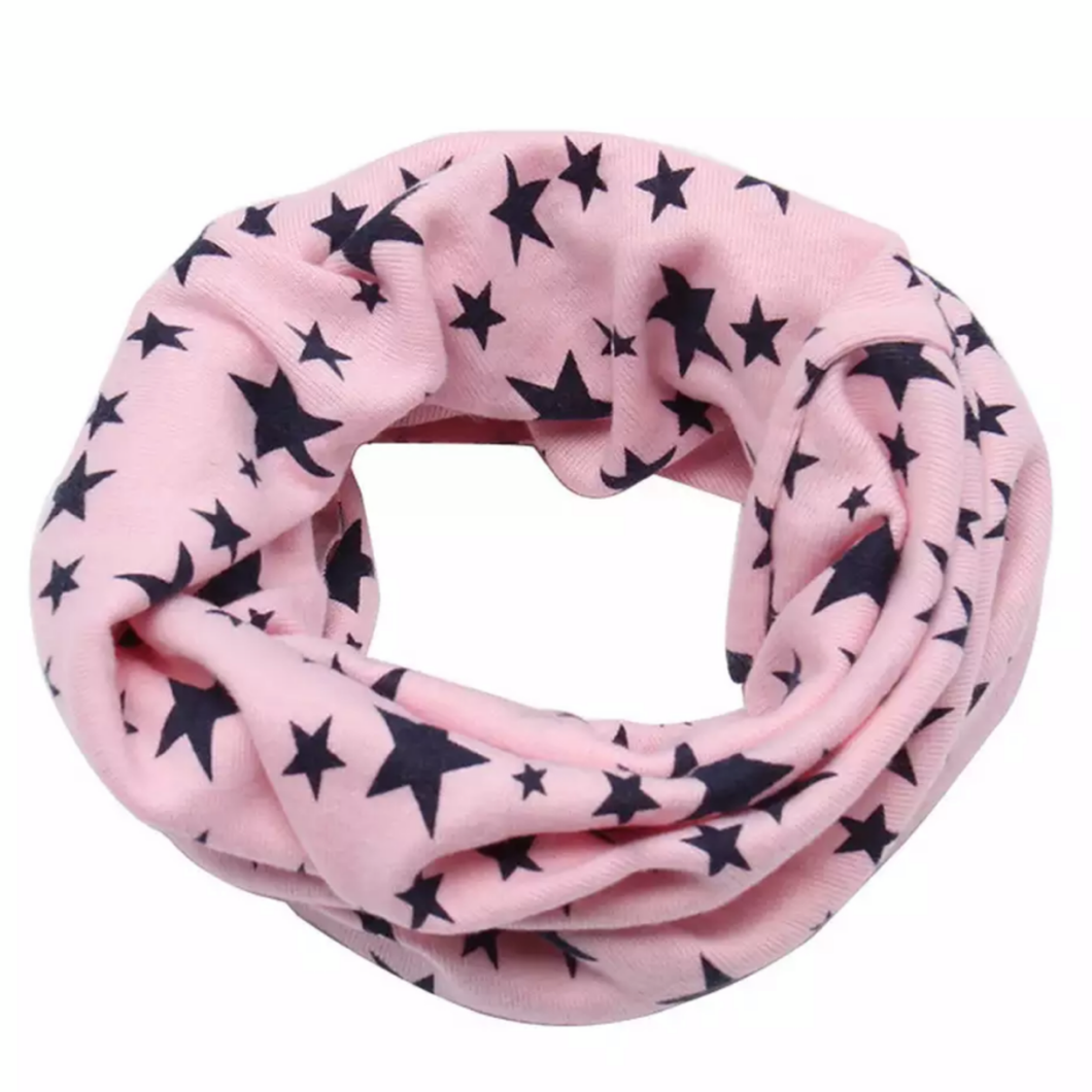 Pink with Navy Stars Snood