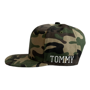 Charcoal Camo Infant Snapback - Plain and Personalised