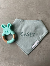 Load image into Gallery viewer, Vinyl Personalised Plain Dribble Bibs (28 Colours)