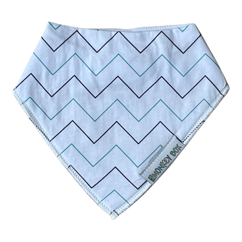 Blue Zig Zags Dribble Bib