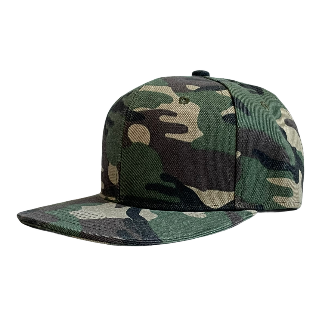 Green Camo Infant Snapback - Personalised and Plain