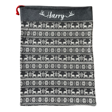 Load image into Gallery viewer, Personalised Nordic Christmas Sack