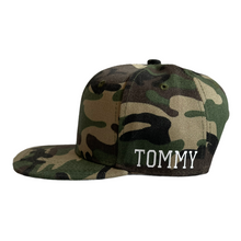 Load image into Gallery viewer, Green Camo Junior Snapback - Plain and Personalised