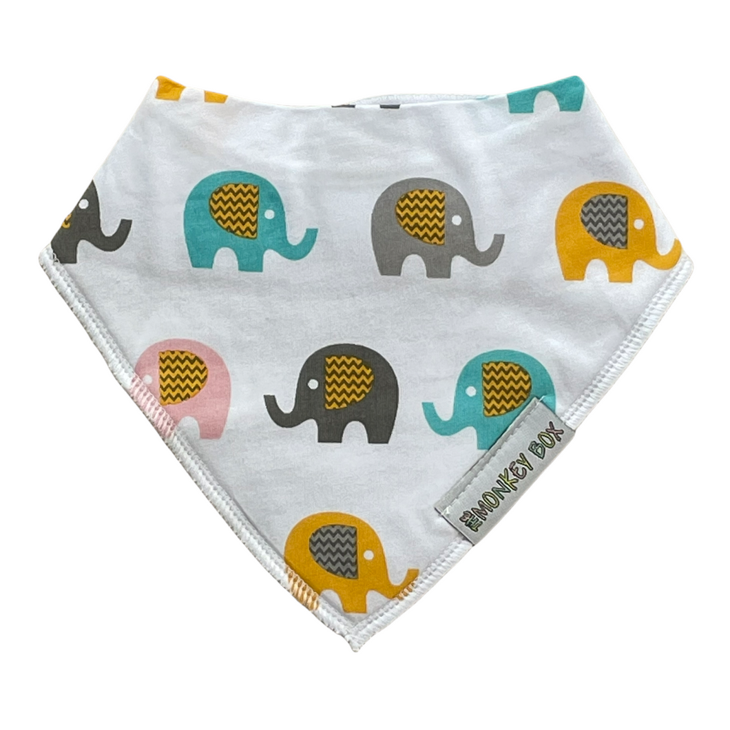 Elephant Elephant Dribble Bib - The Monkey Box