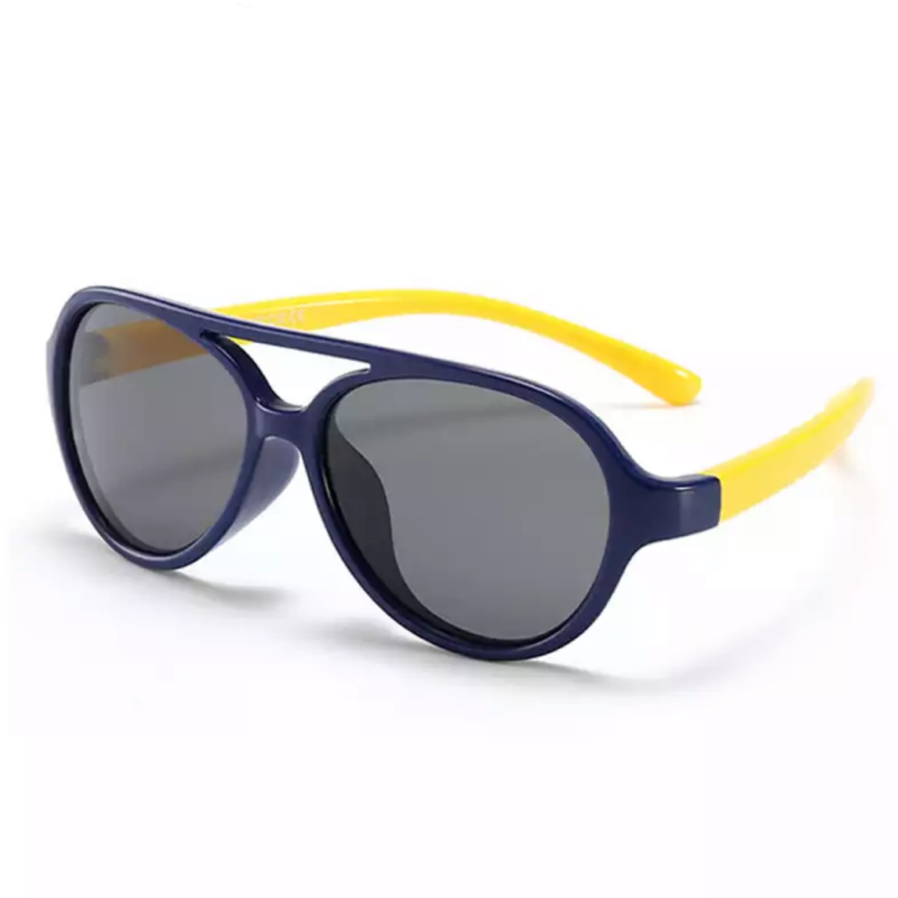 Kids Pilot Sunglasses Navy and Yellow The Monkey Box