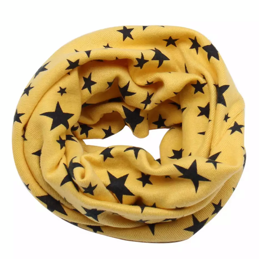 Yellow with Navy Stars Snood