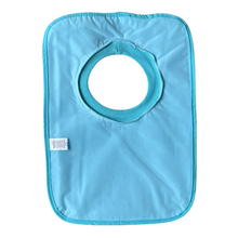 Load image into Gallery viewer, Turquoise Blue Plastic backed pull on bib