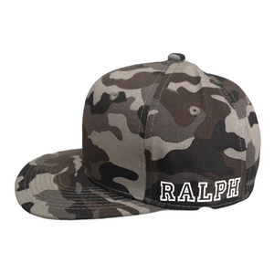 Charcoal Camo/Black Infant Snapback - Plain and Personalised