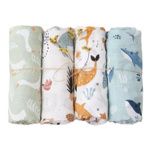 Load image into Gallery viewer, Extra large bamboo muslin swaddles - The Monkey Box
