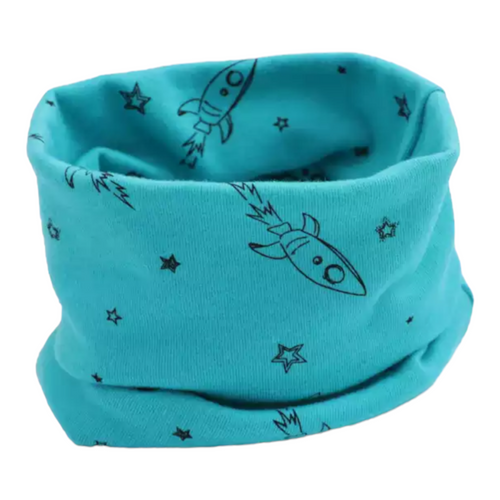 Turquoise Space Rocket Snood