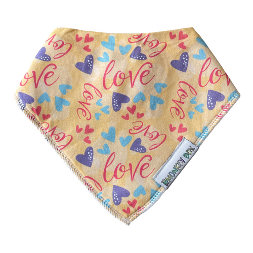 Yellow Love Dribble Bib