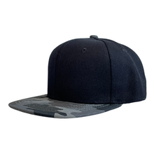 Load image into Gallery viewer, Charcoal Camo/Black Infant Snapback - Plain and Personalised