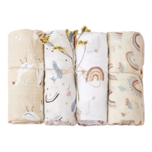 Load image into Gallery viewer, Extra Large Neutral Bamboo Cotton Muslin Swaddles - The Monkey Box