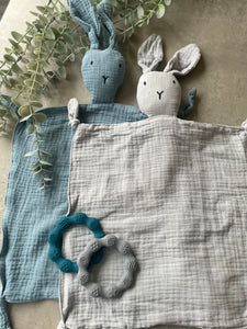 Grey Muslin Bunny Comforter