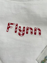 Load image into Gallery viewer, Personalised Candy Cane Name Bib