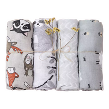 Load image into Gallery viewer, Extra Large Animal muslin swaddles - The Monkey Box