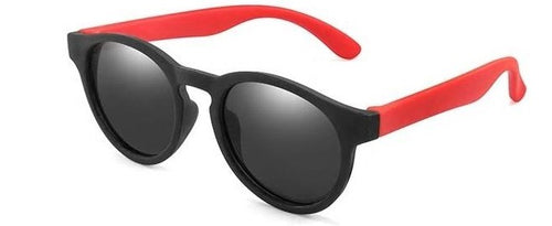 kids sunglasses black red side