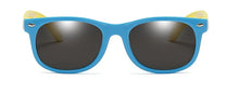 Load image into Gallery viewer, kids sunglasses blue yellow front