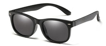 Load image into Gallery viewer, Black Wayfarer Style Childrens sunglasses