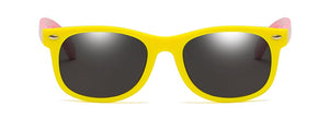 kids sunglasses yellow pink front