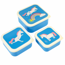 Load image into Gallery viewer, Unicorn Snack Boxes - (Set of 3)
