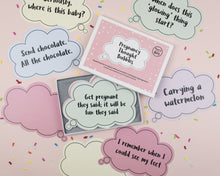 Load image into Gallery viewer, Bearsy and The Boy Pregnancy Thought Bubble Milestone Cards - The Monkey Box