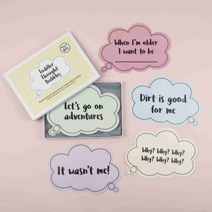 Bearsy and The Boy Toddler Thought Bubble Milestone Cards - The Monkey Box